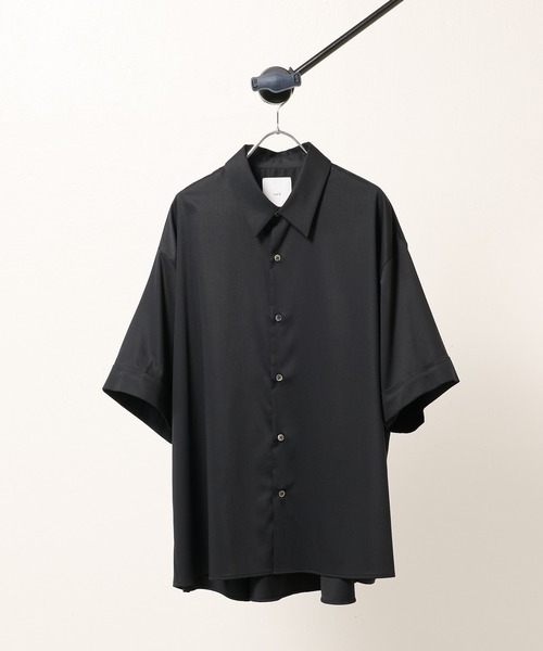 Lui's（ルイス）の「バンブーレーヨンエアリーショートスリーブシャツ（シャツ/ブラウス・メンズ・ホワイト/ブラック/グレー・FREE）」の12枚目の写真