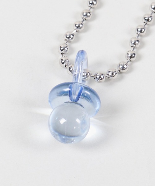 SPINNS（スピンズ）の「おしゃぶりモチーフ ボールチェーンネックレス