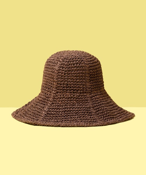 FOREVER 21(フォーエバー トゥエンティーワン)の「ワイドブリムハット(ハット・レディース・ブラウン/アンティークゴールド・FREE)」の1枚目の写真