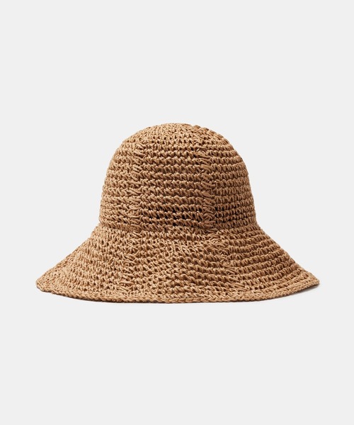 FOREVER 21(フォーエバー トゥエンティーワン)の「ワイドブリムハット(ハット・レディース・ブラウン/アンティークゴールド・FREE)」の5枚目の写真