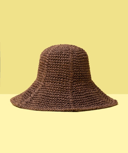FOREVER 21(フォーエバー トゥエンティーワン)の「ワイドブリムハット(ハット・レディース・ブラウン/アンティークゴールド・FREE)」の4枚目の写真