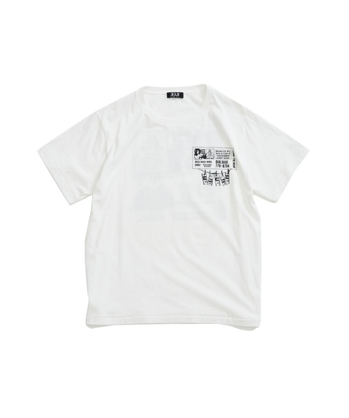 FAF(フェイク アス フラワーズ)の「【FAF/エフエーエフ】Laundry Tee(Tシャツ/カットソー・メンズ・ホワイト/グレー・LARGE/MEDIUM)」の2枚目の写真