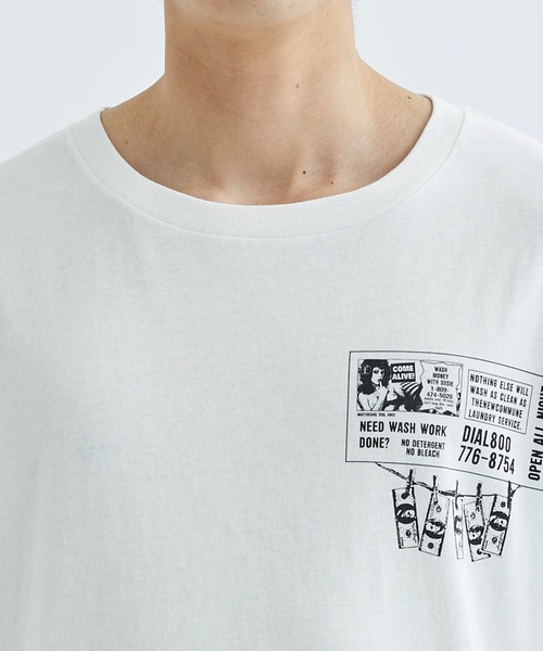 FAF(フェイク アス フラワーズ)の「【FAF/エフエーエフ】Laundry Tee(Tシャツ/カットソー・メンズ・ホワイト/グレー・LARGE/MEDIUM)」の7枚目の写真