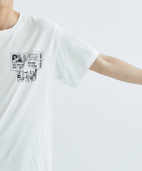 FAF(フェイク アス フラワーズ)の「【FAF/エフエーエフ】Laundry Tee(Tシャツ/カットソー・メンズ・ホワイト/グレー・LARGE/MEDIUM)」の3枚目の写真