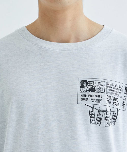 FAF(フェイク アス フラワーズ)の「【FAF/エフエーエフ】Laundry Tee(Tシャツ/カットソー・メンズ・ホワイト/グレー・LARGE/MEDIUM)」の8枚目の写真