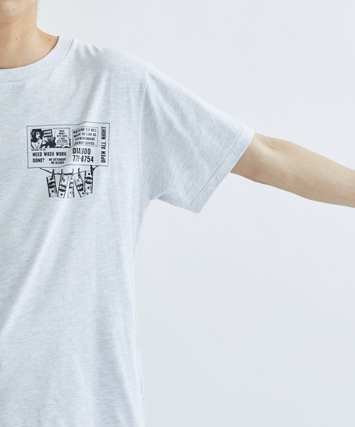 FAF(フェイク アス フラワーズ)の「【FAF/エフエーエフ】Laundry Tee(Tシャツ/カットソー・メンズ・ホワイト/グレー・LARGE/MEDIUM)」の4枚目の写真