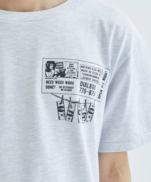 FAF(フェイク アス フラワーズ)の「【FAF/エフエーエフ】Laundry Tee(Tシャツ/カットソー・メンズ・ホワイト/グレー・LARGE/MEDIUM)」の10枚目の写真