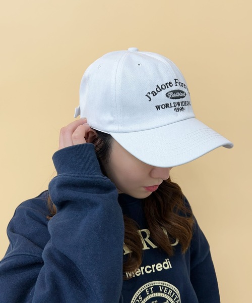 CEMONEMO(セモネモ)の「JADORE ベースボールキャップ(キャップ・レディース・ブラック/グリーン/ホワイト/ネイビー・FREE)」の2枚目の写真