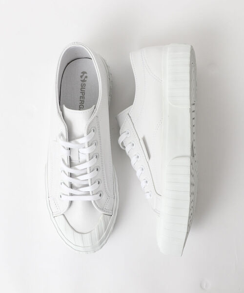 SUPERGA(スペルガ)の「【SUPERGA/スペルガ】2630 WATERPROOF LEATHER スニーカー(スニーカー・メンズ・ブラック/ホワイト・40/43/42/41)」の3枚目の写真