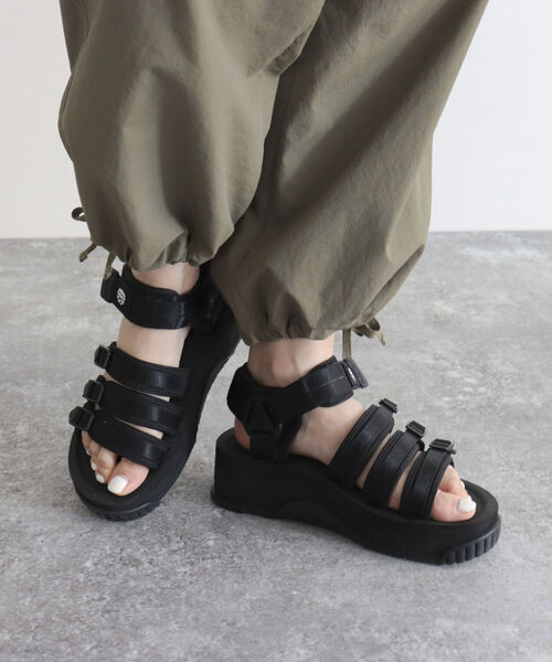SHAKA(シャカ)の「【SHAKA/シャカ】TRIPPIE PLATFORM スポサン(サンダル・レディース・ブラック/ベージュ・23/24)」の6枚目の写真