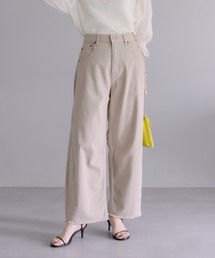 甘撚りツイルワイドカーブパンツ