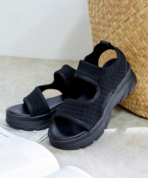 LibertyDoll（リバティードール）の「軽量厚底 ユニセックス スポーツサンダル（サンダル・レディース・ブラック系3/ベージュ系2/ホワイト系2/ホワイト系1/ベージュ系1/ホワイト系3/ベージュ系3/ブラック系2/ホワイト系4/ブラック系4/ブラック系1/ベージュ系4・S/40/41/LL/M/L/42/43/44/SS）」の20枚目の写真