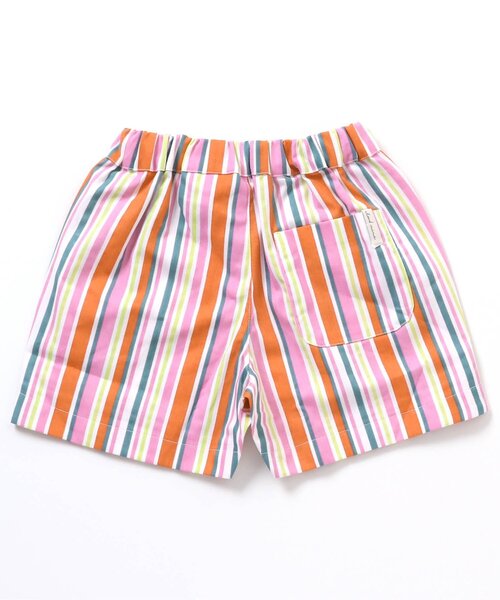 apres les cours（アプレレクール）の「【6色展開】バラエティ 総柄ハーフパンツ_4分丈（その他パンツ・キッズ・キナリ/ベージュ/チェック/アイボリー/レインボー/その他3・130/90/80/110/100/140/120）」の8枚目の写真