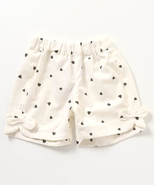 apres les cours（アプレレクール）の「【6色展開】バラエティ 総柄ハーフパンツ_4分丈（その他パンツ・キッズ・キナリ/ベージュ/チェック/アイボリー/レインボー/その他3・130/90/80/110/100/140/120）」の9枚目の写真