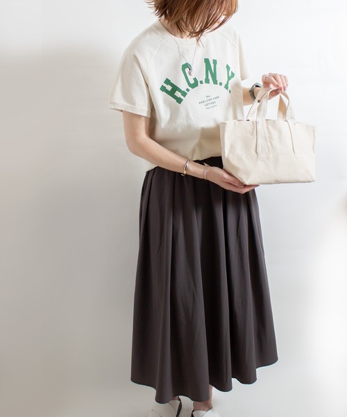 ALL ORDINARIES(オールオーディナリーズ)の「【ALL ORDINARIES(オールオーディナリーズ)× LUAUS(ルアウス)】別注トートバッグ(トートバッグ・レディース・モスグリーン/キナリ/ベージュ・S)」の7枚目の写真