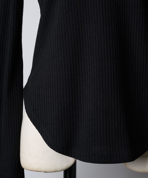 トップス 2WAY NECK RIB KNIT 2way U neck rib top/2way Uネックリブトップス（Tシャツ