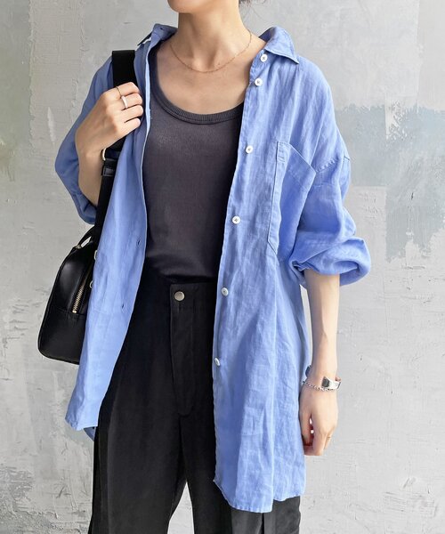 Spick & Span ★ガーメントダイラミーシャツ cd011-65736-04b.jpg?basethum=225
