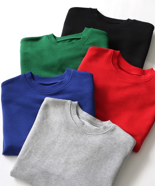 antiqua（アンティカ）の「綿混生地BIG裏毛トップス（スウェット・キッズ・杢グレー/ブラック/レッド/ブルー/グリーン・120/160/140）」の22枚目の写真