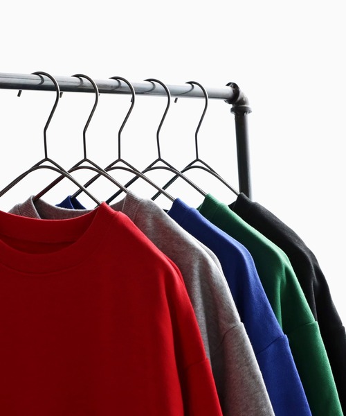 antiqua（アンティカ）の「綿混生地BIG裏毛トップス（スウェット・キッズ・杢グレー/ブラック/レッド/ブルー/グリーン・120/160/140）」の21枚目の写真