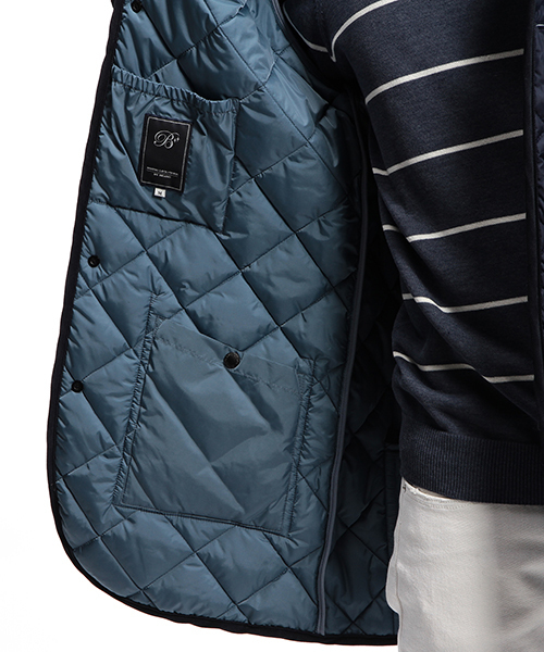 B:MING by BEAMS（ビーミングバイビームス）の「ビーミング by ビームス / ナイロンキルティングブルゾン（その他アウター・メンズ・ネイビー/ブラック・LARGE/X-LARGE/MEDIUM/SMALL）」の5枚目の写真