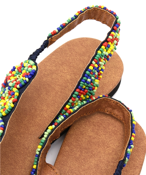 チャイハネ(チャイハネ)の「【チャイハネ】チャチャプビーズサンダル(サンダル・レディース・ブルー/ホワイト・FREE)」の7枚目の写真