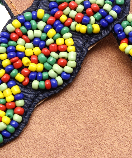 チャイハネ(チャイハネ)の「【チャイハネ】チャチャプビーズサンダル(サンダル・レディース・ブルー/ホワイト・FREE)」の10枚目の写真