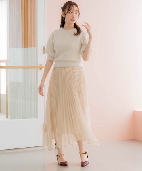 NOELA（ノエラ）の「シャギーニット（ニット/セーター・レディース・サックスブルー/ラベンダー/オフホワイト/ブラウン・フリー）」の8枚目の写真