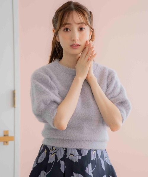 NOELA（ノエラ）の「シャギーニット（ニット/セーター・レディース・サックスブルー/ラベンダー/オフホワイト/ブラウン・フリー）」の12枚目の写真