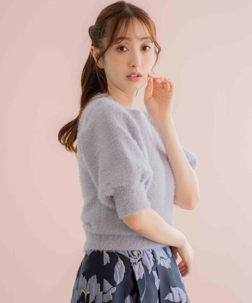 NOELA（ノエラ）の「シャギーニット（ニット/セーター・レディース・サックスブルー/ラベンダー/オフホワイト/ブラウン・フリー）」の13枚目の写真