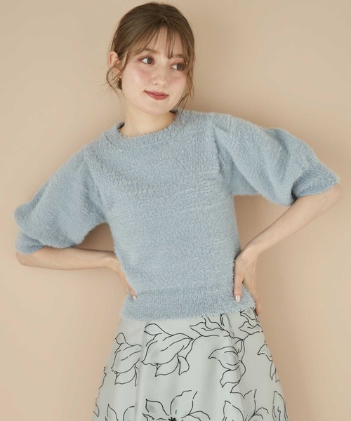 NOELA（ノエラ）の「シャギーニット（ニット/セーター・レディース・サックスブルー/ラベンダー/オフホワイト/ブラウン・フリー）」の15枚目の写真