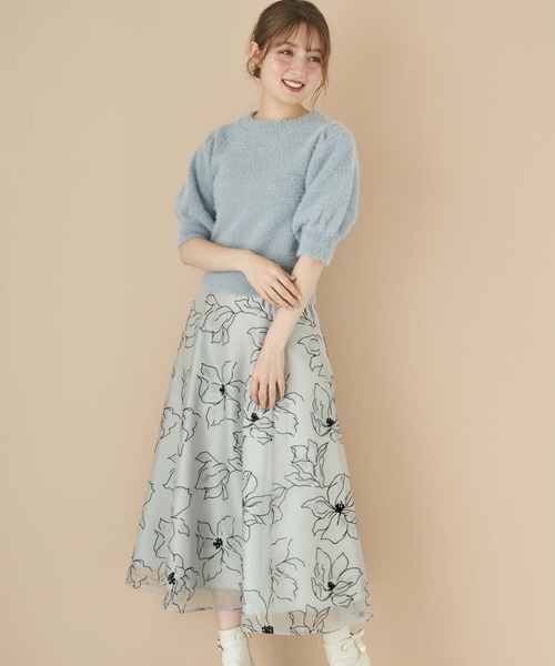 NOELA（ノエラ）の「シャギーニット（ニット/セーター・レディース・サックスブルー/ラベンダー/オフホワイト/ブラウン・フリー）」の18枚目の写真