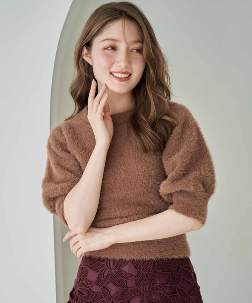 NOELA（ノエラ）の「シャギーニット（ニット/セーター・レディース・サックスブルー/ラベンダー/オフホワイト/ブラウン・フリー）」の21枚目の写真