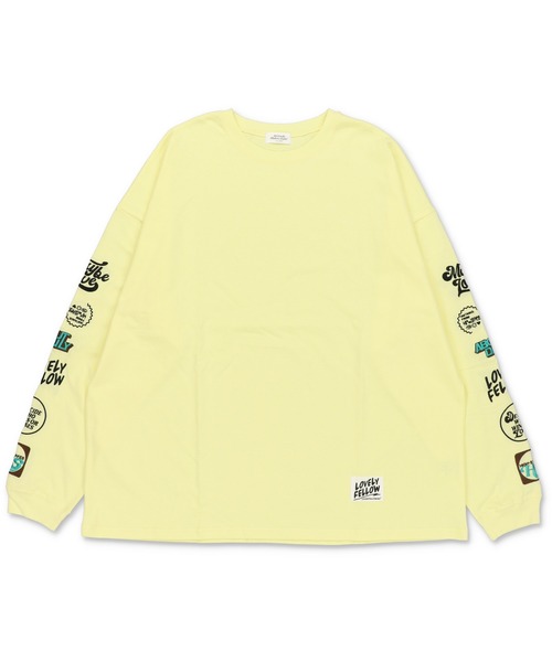 SPINNS（スピンズ）の「袖アソートロゴ刺繍 ロングスリーブTシャツ（Tシャツ/カットソー・レディース・ブラック/イエロー/オートミール/オフホワイト・ONESIZE）」の7枚目の写真