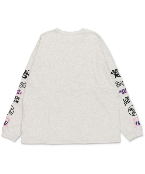 SPINNS（スピンズ）の「袖アソートロゴ刺繍 ロングスリーブTシャツ（Tシャツ/カットソー・レディース・ブラック/イエロー/オートミール/オフホワイト・ONESIZE）」の9枚目の写真