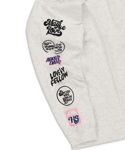 SPINNS（スピンズ）の「袖アソートロゴ刺繍 ロングスリーブTシャツ（Tシャツ/カットソー・レディース・ブラック/イエロー/オートミール/オフホワイト・ONESIZE）」の12枚目の写真