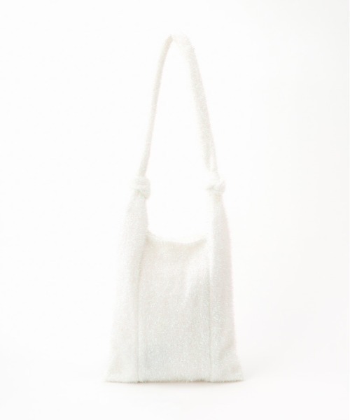 Casselini（キャセリーニ）の「Casselini(キャセリーニ)シャイニーニットトート（トートバッグ・レディース・パープル/ホワイト/シルバー・FREE）」の19枚目の写真