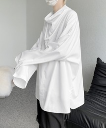 【FVLMEN】drape neck pullover shirt/ドレープネック プルオーバー シャツ