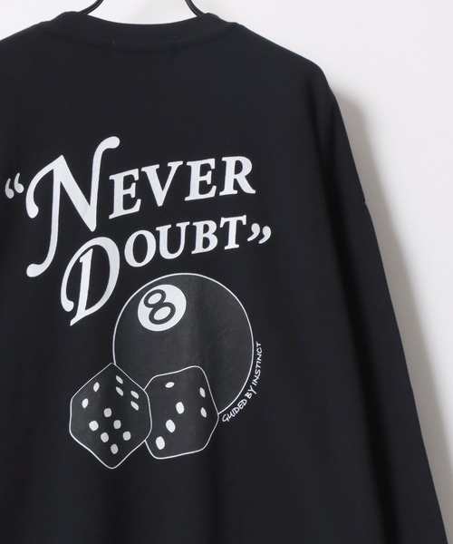 Lazar（ラザル）の「Lazar 別注 Ball ＆ Dice Sweat/オーバーサイズ 裏起毛 ワンポイント刺繍 バックプリント スウェット トレーナー/長袖 トップス プルオーバー/レディース メンズ（スウェット・メンズ・ブラック系その他2/ブラック/グレー系その他2/グレー系その他3/ホワイト系その他3/アッシュグレー/ブラック系その他/ホワイト系その他/ホワイト系その他2/ブラック系その他3/ホワイト/グレー系その他/グレー系その他4/グレー系その他5/ブラック系その他4/ブラック系その他6/ホワイト系その他6/ホワイト系その他5/ホワイト系その他4/ブラック系その他5/グレー系その他6・L/M/LL）」の12枚目の写真