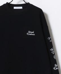Lazar 別注 Ball & Dice Sweat/オーバーサイズ 裏起毛 ワンポイント刺繍 バックプリント スウェット トレーナー/長袖 トップス プルオーバー/レディース メンズ