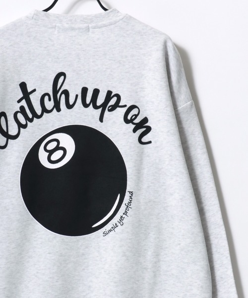 Lazar（ラザル）の「Lazar 別注 Ball ＆ Dice Sweat/オーバーサイズ 裏起毛 ワンポイント刺繍 バックプリント スウェット トレーナー/長袖 トップス プルオーバー/レディース メンズ（スウェット・メンズ・ブラック系その他2/ブラック/グレー系その他2/グレー系その他3/ホワイト系その他3/アッシュグレー/ブラック系その他/ホワイト系その他/ホワイト系その他2/ブラック系その他3/ホワイト/グレー系その他/グレー系その他4/グレー系その他5/ブラック系その他4/ブラック系その他6/ホワイト系その他6/ホワイト系その他5/ホワイト系その他4/ブラック系その他5/グレー系その他6・L/M/LL）」の19枚目の写真