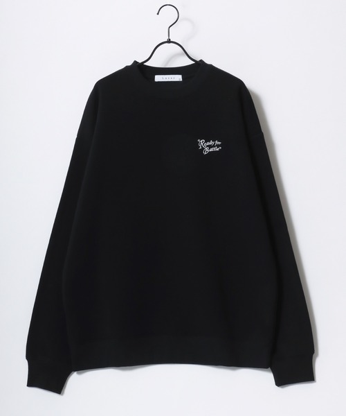 Suppliner ブラック ロゴプリント トレーナー上下セット 最終値下げ セール】Lazar 別注 Ball ＆ Dice Sweat/オーバーサイズ 裏起毛