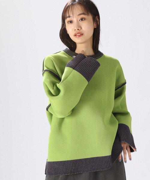 niko and...（ニコアンド）の「リバーシブルモールニットプルオーバー（ニット/セーター・レディース・アイボリー/パープル/モカ/チャコール・BIG(L)/MEDIUM）」の20枚目の写真