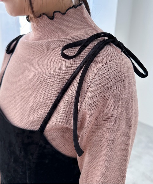 EPIMI E'PIMMY（エピミエピミー）の「ベロアマーメイドキャミワンピース（ワンピース・レディース・ブラック/グレー/ベージュ・MEDIUM）」の16枚目の写真