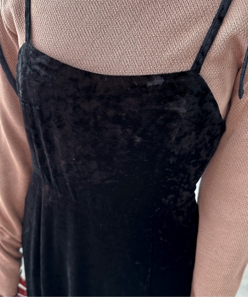 EPIMI E'PIMMY（エピミエピミー）の「ベロアマーメイドキャミワンピース（ワンピース・レディース・ブラック/グレー/ベージュ・MEDIUM）」の17枚目の写真