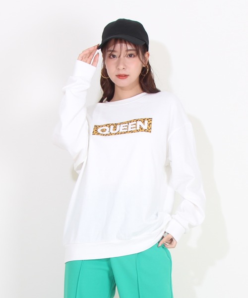BABYDOLL(ベビードール)の「親子お揃い つながるファミリートレーナー 8850A(スウェット・レディース・ホワイト系2/ホワイト系1/ブラック系2/ブラック系1・M/L/S/XL)」の3枚目の写真