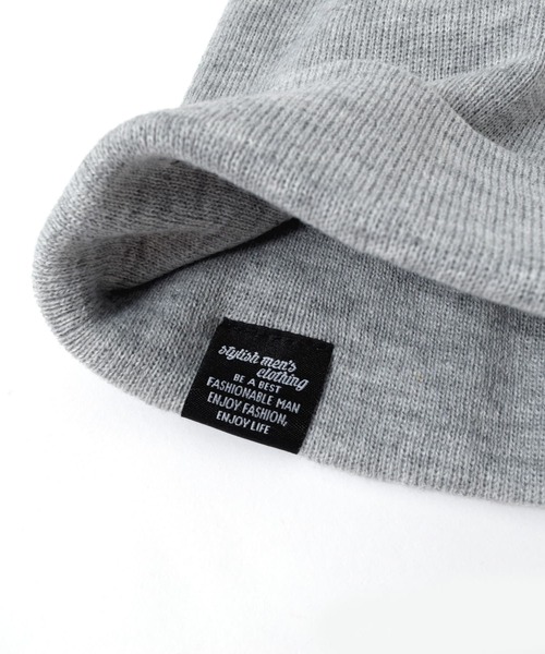 GLAZOS(グラソス)の「シンプルカラーニット帽(ニットキャップ/ビーニー・キッズ・イエロー/グレー/ブラック/オレンジ/ネイビー・フリー)」の12枚目の写真