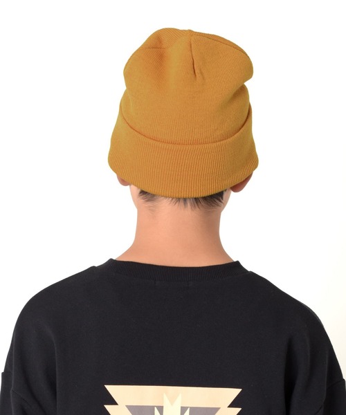 GLAZOS(グラソス)の「シンプルカラーニット帽(ニットキャップ/ビーニー・キッズ・イエロー/グレー/ブラック/オレンジ/ネイビー・フリー)」の10枚目の写真
