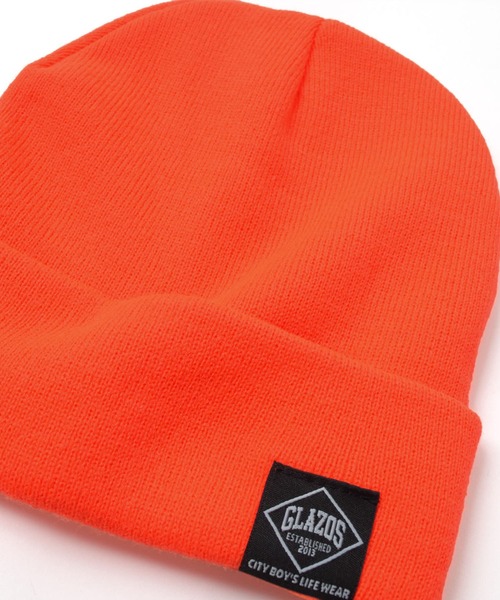 GLAZOS(グラソス)の「シンプルカラーニット帽(ニットキャップ/ビーニー・キッズ・イエロー/グレー/ブラック/オレンジ/ネイビー・フリー)」の17枚目の写真