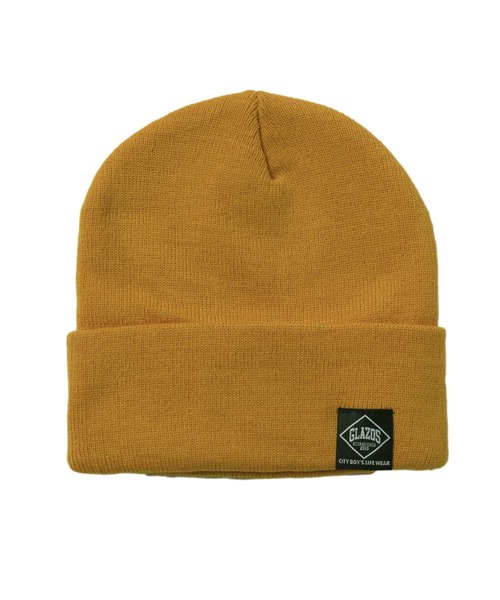 GLAZOS(グラソス)の「シンプルカラーニット帽(ニットキャップ/ビーニー・キッズ・イエロー/グレー/ブラック/オレンジ/ネイビー・フリー)」の18枚目の写真