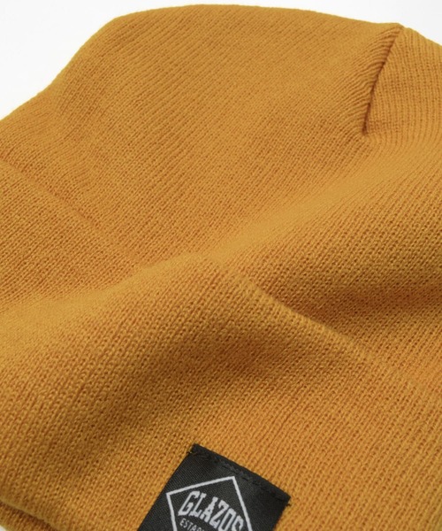 GLAZOS(グラソス)の「シンプルカラーニット帽(ニットキャップ/ビーニー・キッズ・イエロー/グレー/ブラック/オレンジ/ネイビー・フリー)」の19枚目の写真
